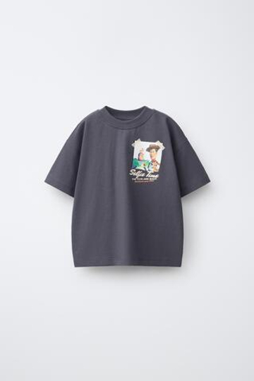 ZARA ФУТБОЛКА С ПРИНТОМ TOY STORY © DISNEY PIXAR, АНТРАЦИТОВО-СЕРЫЙ