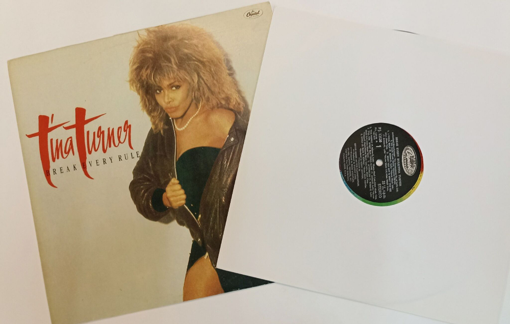 Винтажная виниловая пластинка LP Tina Turner Break Every Rule (Индия 1986)