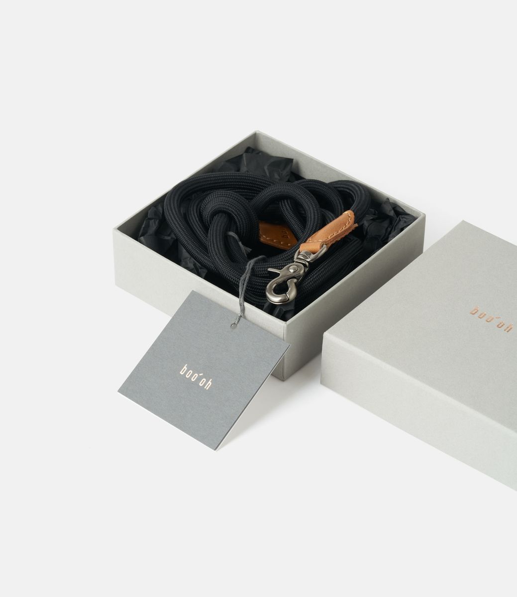 Boo Oh Ray Leash Black — поводок для питомца