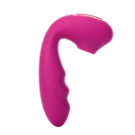 Фиолетовый вибратор 13,9см с вакуумной стимуляцией и нагревом BeYourLover Tara Purple TW05C