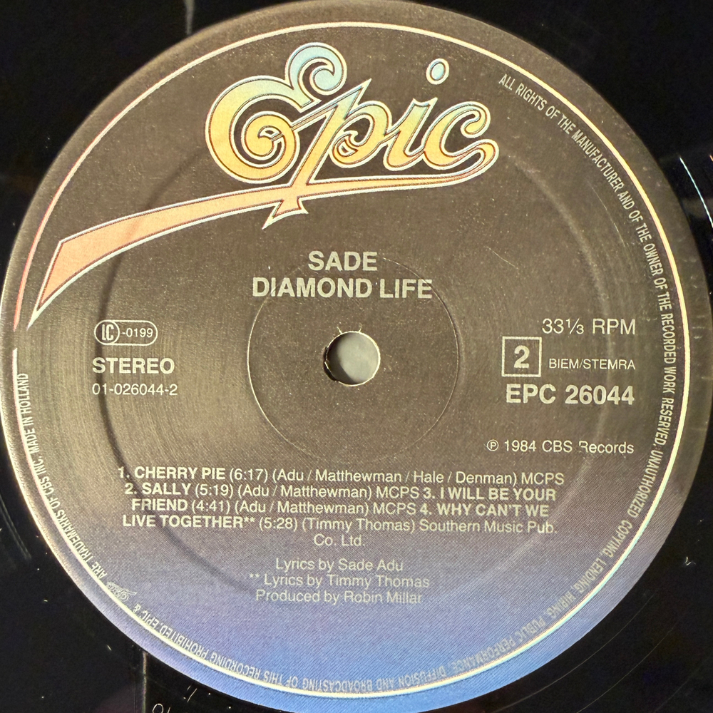 Sade - Diamond Life (Голландия 1984г.)