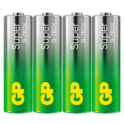 Батарейки Super 1,5V ALKALINE. GP. LR-03 AAA в наборе 4 штук