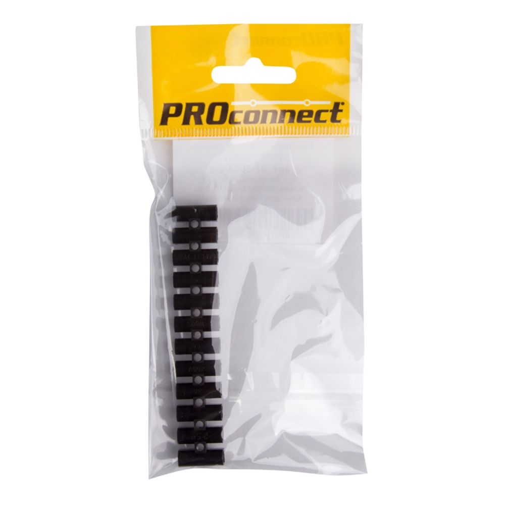 Колодка клеммная КВ-4 PROconnect, 3А, 4 мм², PP (полипропилен), черная, индивидуальная упаковка, 1 ш