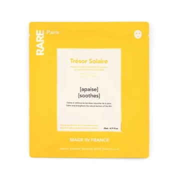 RARE Paris Успокаивающая и укрепляющая тканевая маска для лица Trésor Solaire