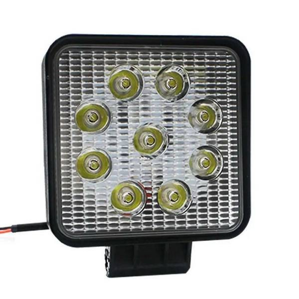 Прожектор LED -квадрат 27W (110*110*35) 9SMD 12/24 (шт) G0003-35мм/GZ006