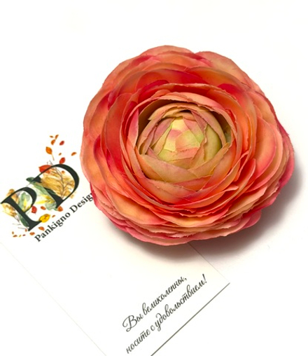 Брошь-заколка Pankigno Design Ранункулюс Spring