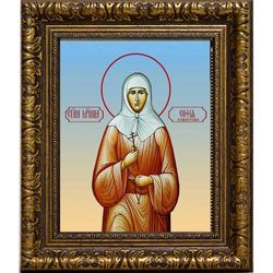 София Селиверстова, Преподобномученица, послушница. Икона на холсте.