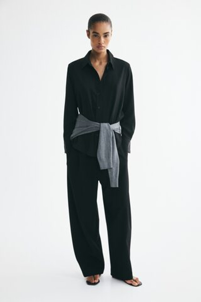 Рубашка из тканой материи с длинными рукавами - H&M