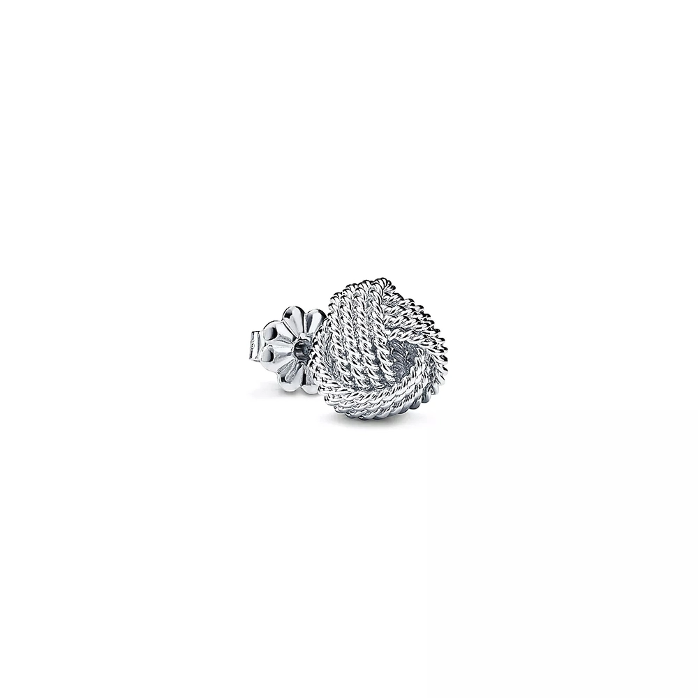 Серьги- узелки из серебра 925 , Tiffany💜Twist - В наличии