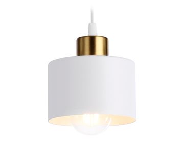 Подвесной светильник в стиле лофт 1*Е27 TR8112 WH/BS белый/латунь Traditional Ambrella
