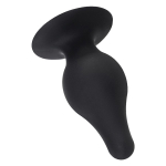 Черная анальная втулка 11см Erotist Toys Anal Plug Spade Size L