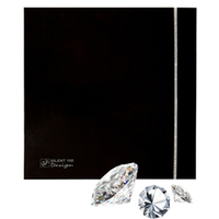 Накладной вентилятор Soler Palau SILENT-100 CZ BLACK DESIGN SWAROVSKI