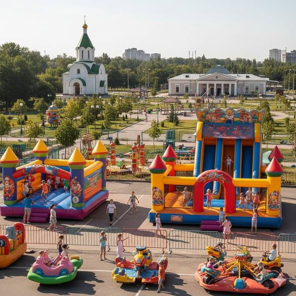 Надувной батут и горка в Каменске-Шахтинском: купить напрямую