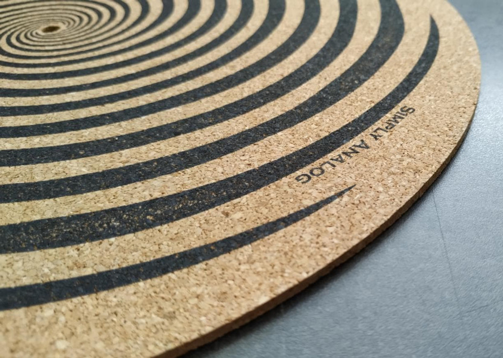 Пробковый Слипмат Для Проигрывателя Виниловых Пластинок (Simply Analog Corc Slip Mat)(Vertigo)
