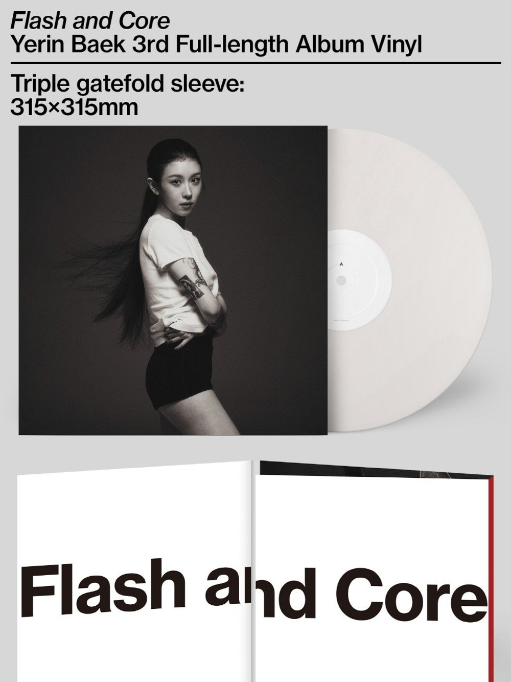 Альбом YERIN BAEK - FLASH AND CORE 3rd Album LP