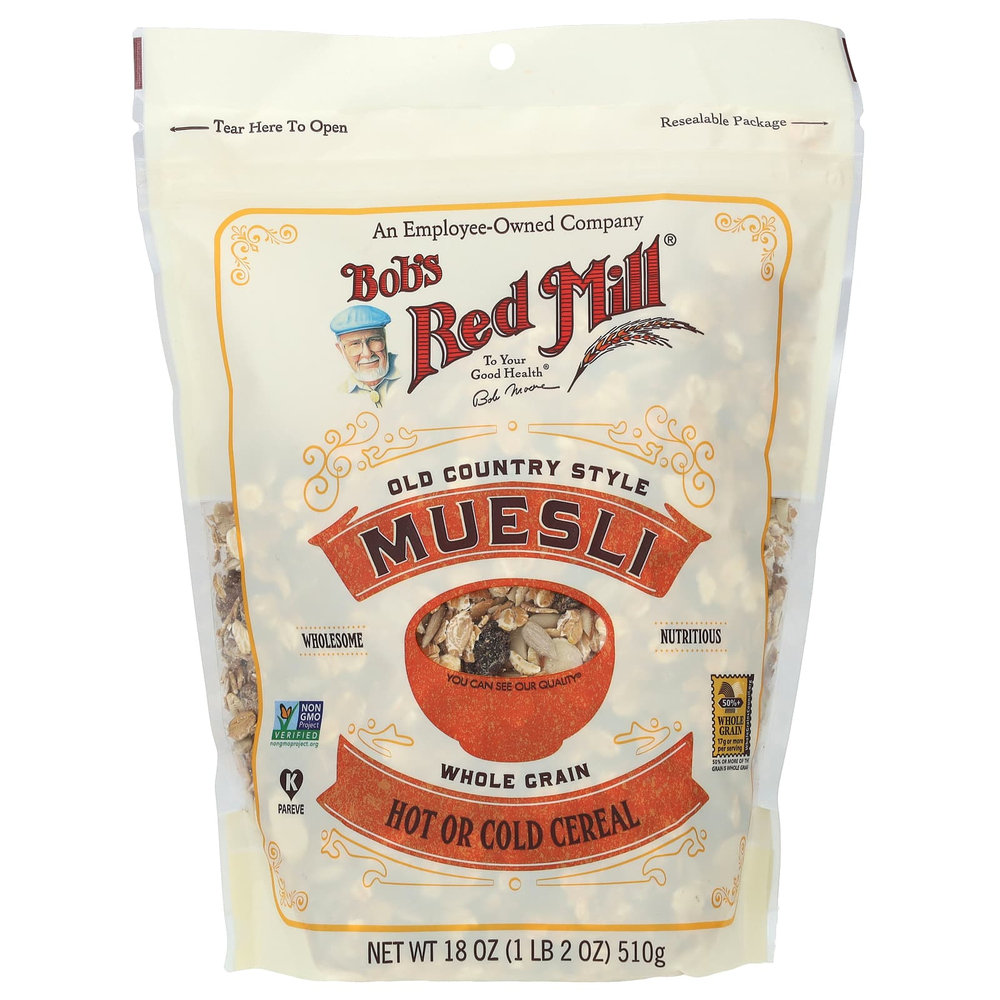 Bob's Red Mill, мюсли в деревенском стиле, цельнозерновые, 510 г (18 унций)