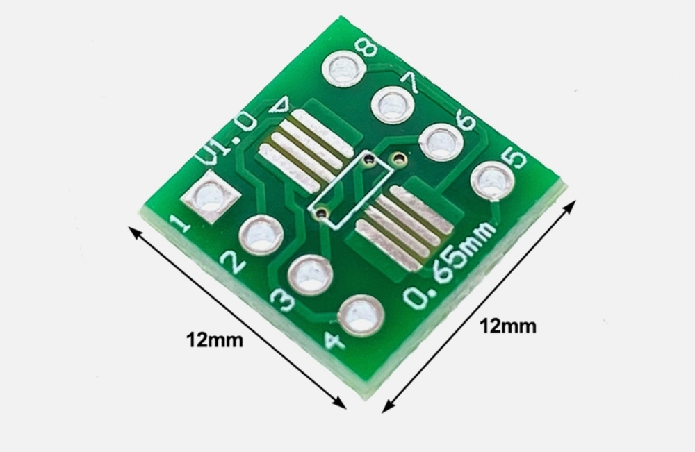 Плата SOP8, SO8, SOIC8 в DIP8 переходник адаптер PCB004