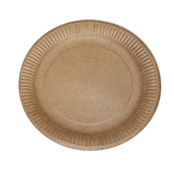 Тарелка картон. 230мм ECO PLATE КРАФТ /100шт