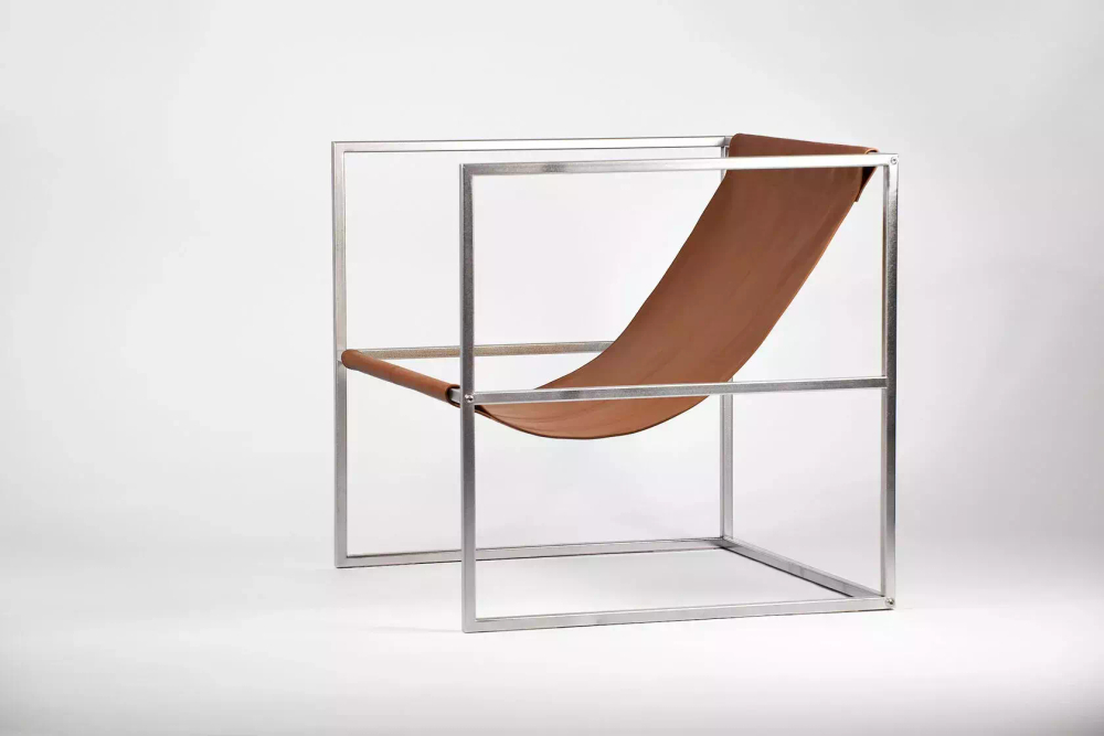 Уличное кресло TESS Outdoor Chair Премиум stainless / natural leather (Up!Flame)