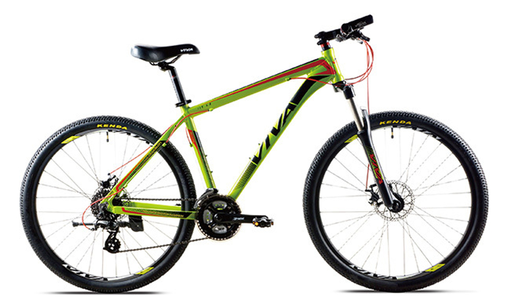 Велосипед VIVA 27.5" CHASE 4.0 (187В) 18" ЗЕЛЕНО-ЧЕРНО-КРАСНЫЙ