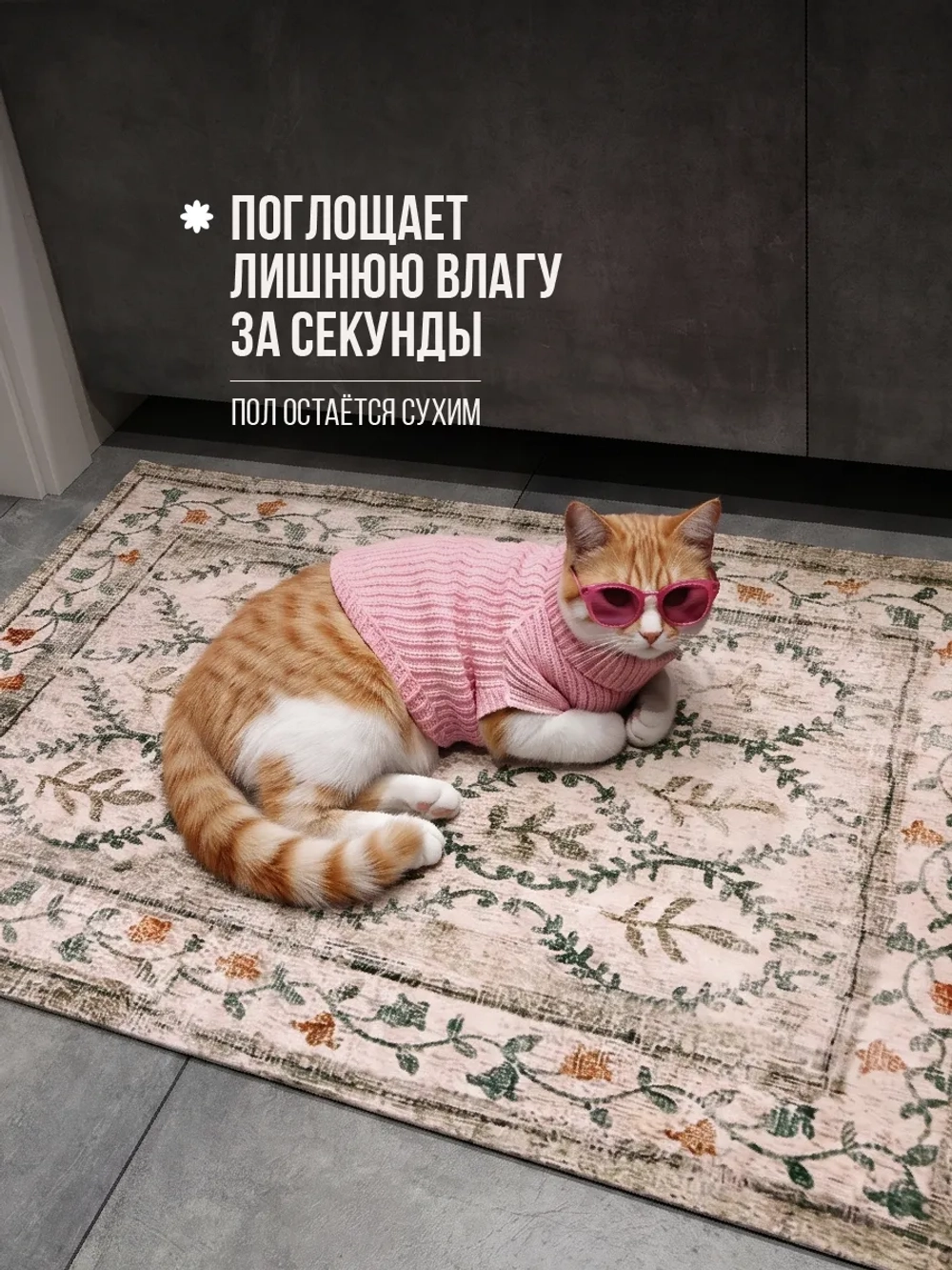 Коврик в ванную Aged ornament