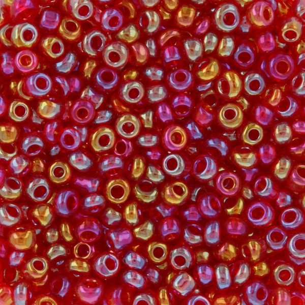 Бисер Zlatka 11/0 (2.1 мм), 100 г (10х10 г), №0165B красный, GR