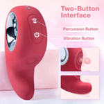 Клиторальный массажер с функцией постукивания Secwell Le Mignon Verdoyant Double Stimulation Vibrator SW2047