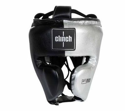 Шлем боксерский Clinch Punch 2.0 черно-серебристый C145