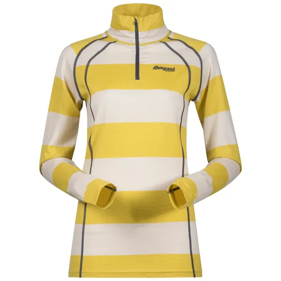 Блуза женская с длинным рукавом и высоким воротом на молнии Bergans Fjellrapp Lady Half Zip 1959