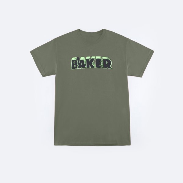 Футболка Baker Bold Tee (military green) артикул: - купить в магазине Дайс