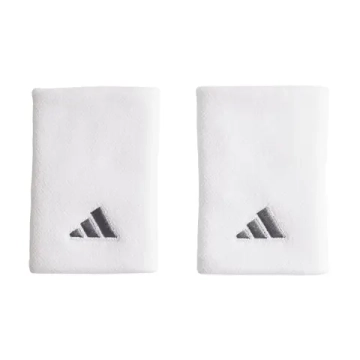 Напульсник теннисный Adidas Long Wristband (OSFM) 2P - white/iron metallic