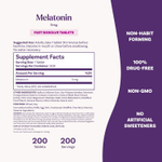 Natrol Melatonin Мелатонин, быстрорастворимые, клубника, 5 мг, 200 таблеток
