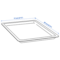 IKEA UPPSNOFSAD  (ИКЕА УППСНОФСАД)  -  Крышка - чёрный 25х17 см