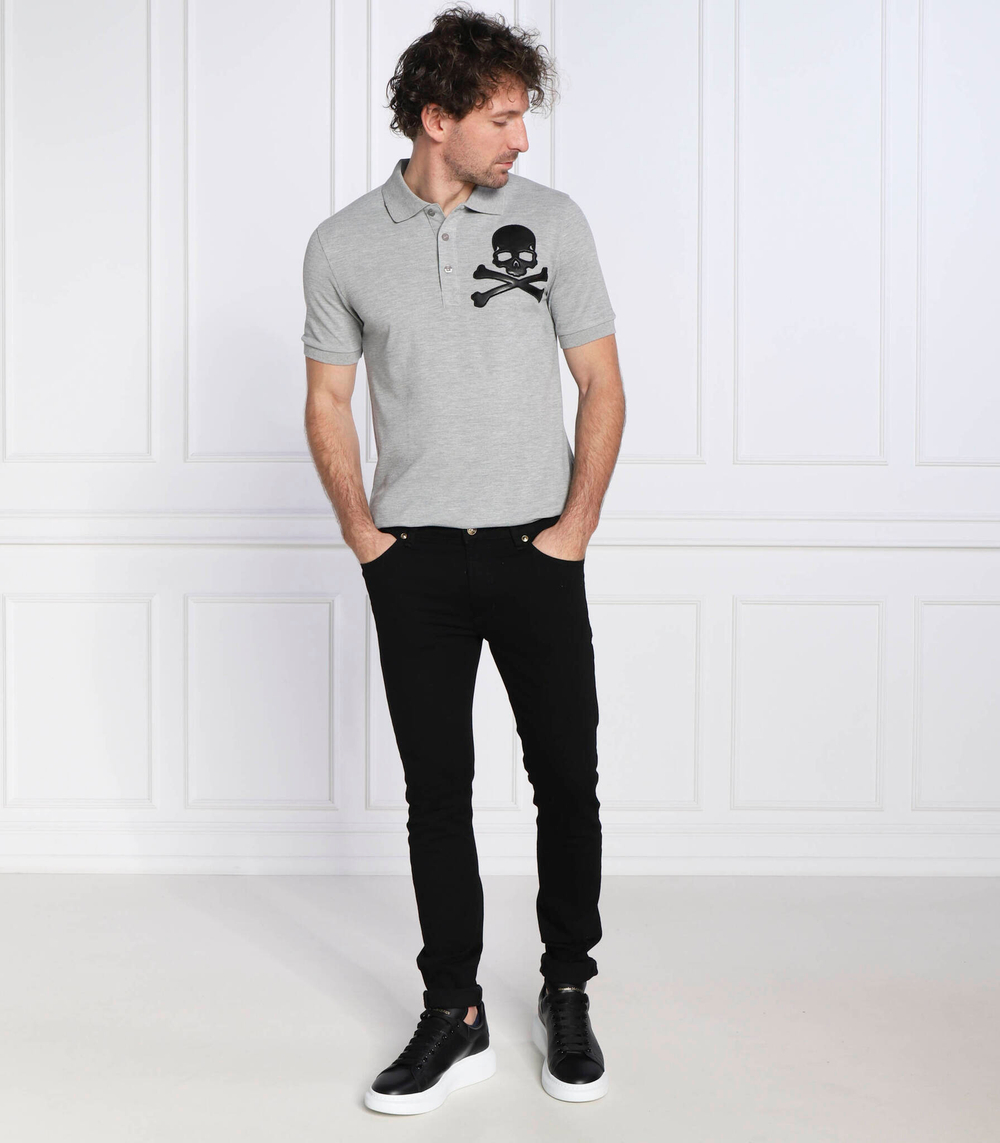 поло Philipp Plein - серый(MTK5860 PTE003N)