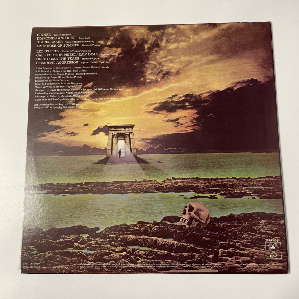 Винтажная виниловая пластинка LP Judas Priest Sin After Sin (Япония 1977) (Без Оби)