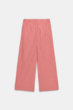 ШИРОКИЕ БРЮКИ В КЛЕТКУ ВИШИ — ZARA