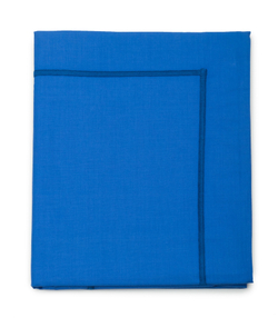 Наволочка bleu royal перкаль Blanc des Vosges 50x73 Синий