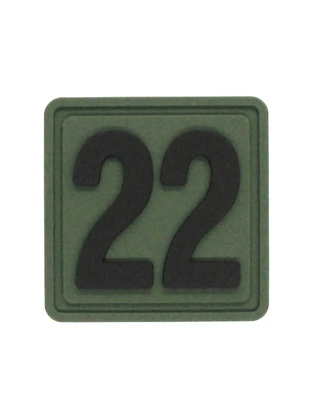 Шеврон на липучке цифра 22 Внимание! Размер 2.5х2.5 см
