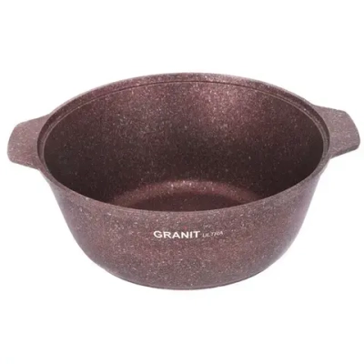 Кастрюля-жаровня 3л «Granit ultra» (red) со стеклянной крышкой жга31а
