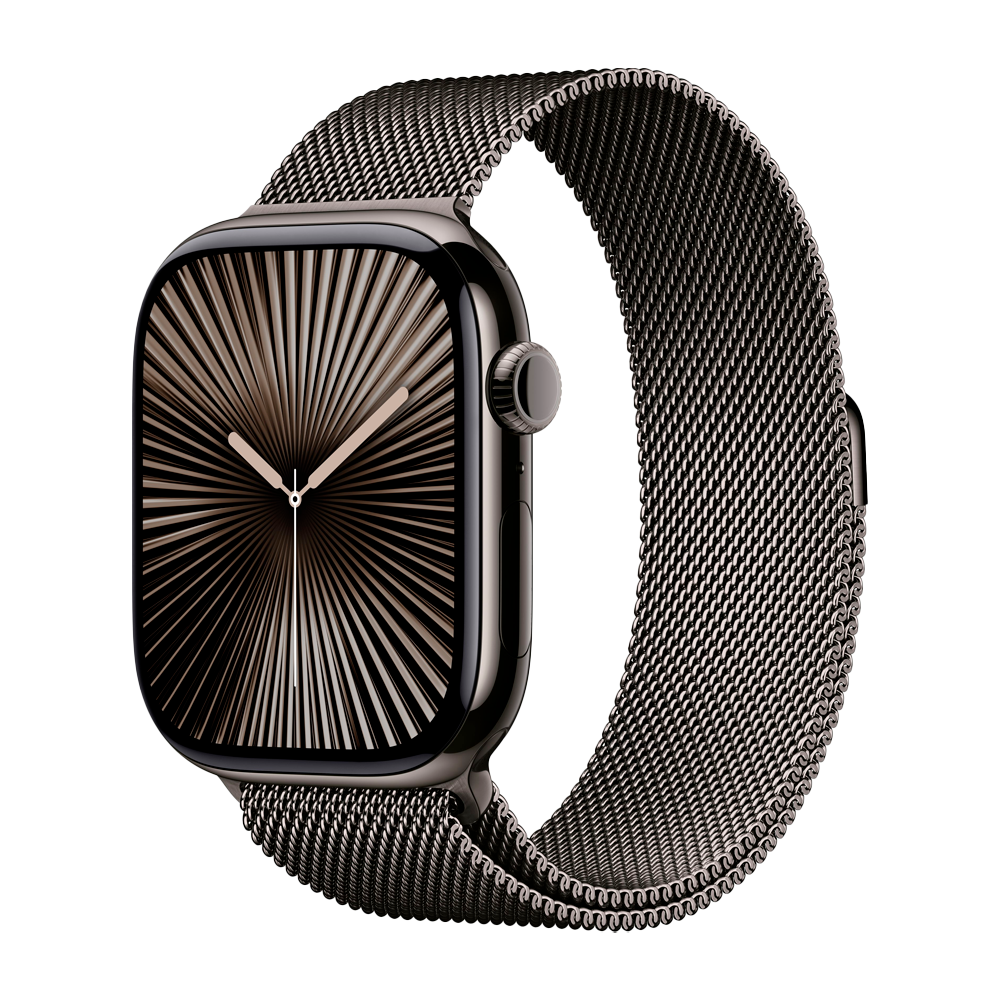 Умные часы Apple Watch Series 10 GPS + Cellular, 46mm, Slate Titanium Case with Milanese Loop, Slate (Сланцевый) MWYW3