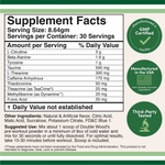 Double Wood Supplements - Pre-Workout (Blue Raspberry Flavor) - 30 servings