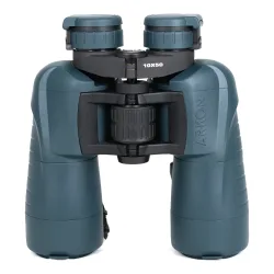 Призменный бинокль ARKON 10x50 / АРКОН 10 50 - вид сверху, корпус с колесом фокусировки