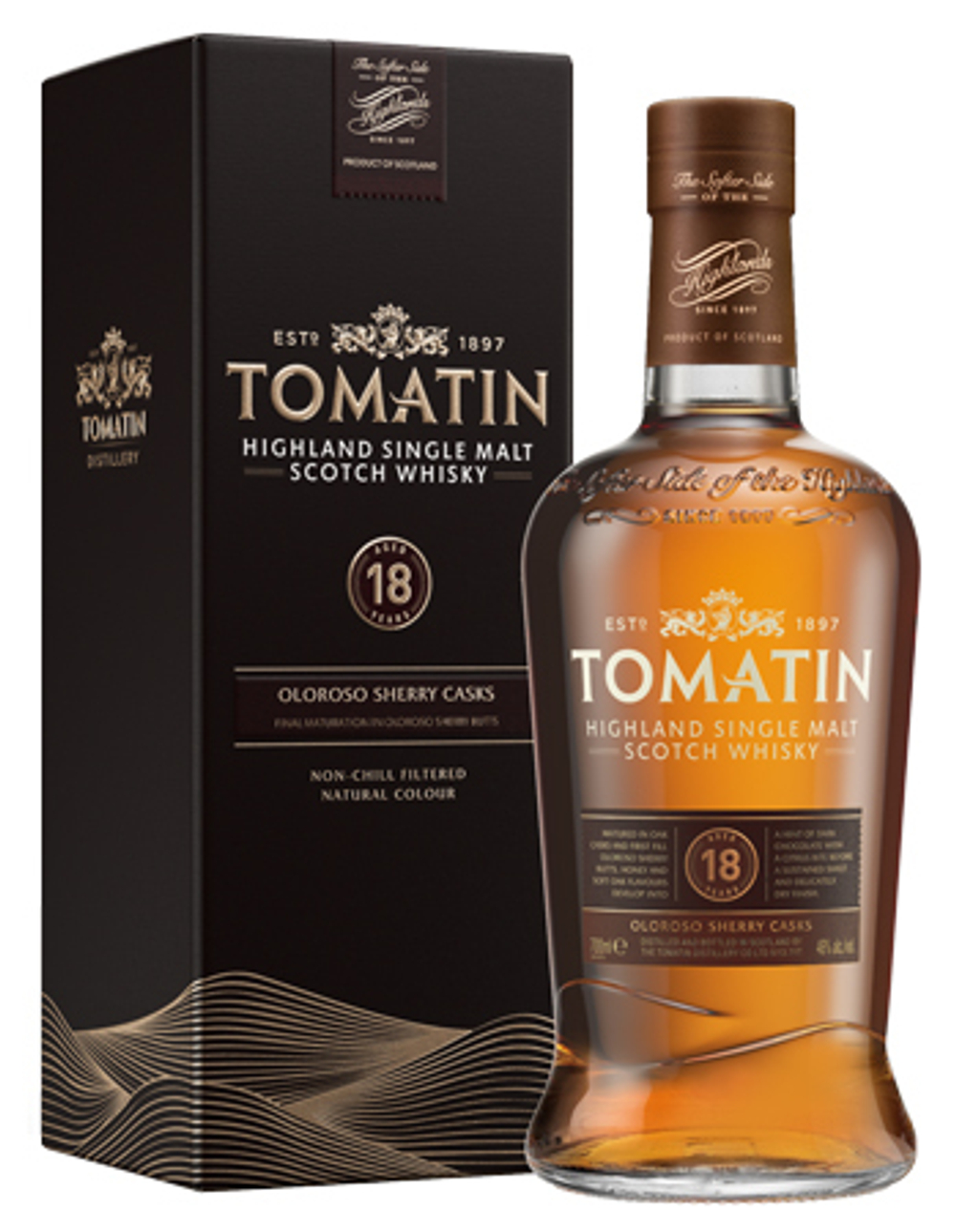 Виски Tomatin 18 лет 46% 0,7 л