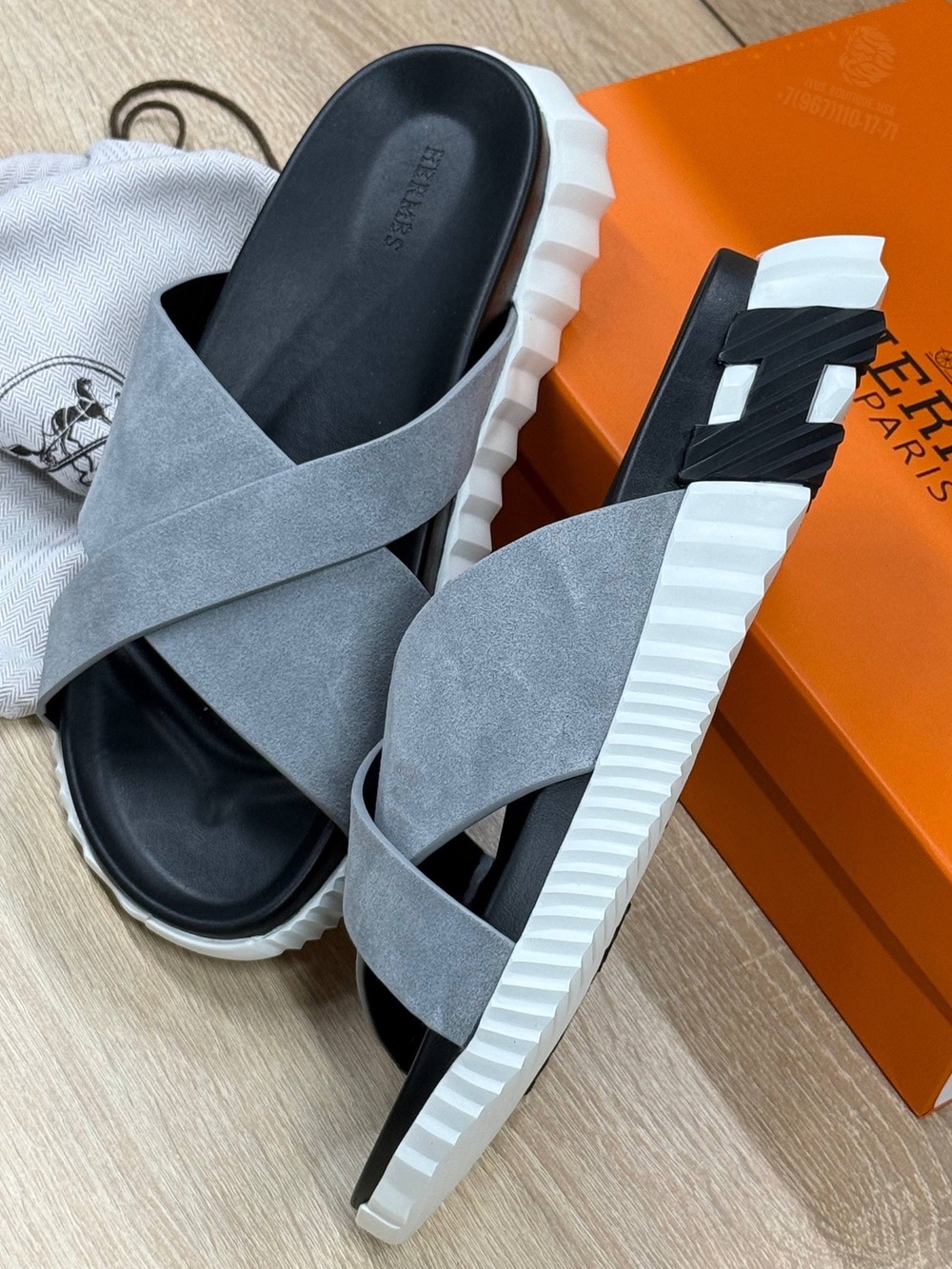 Шлепанцы Hermes Infra