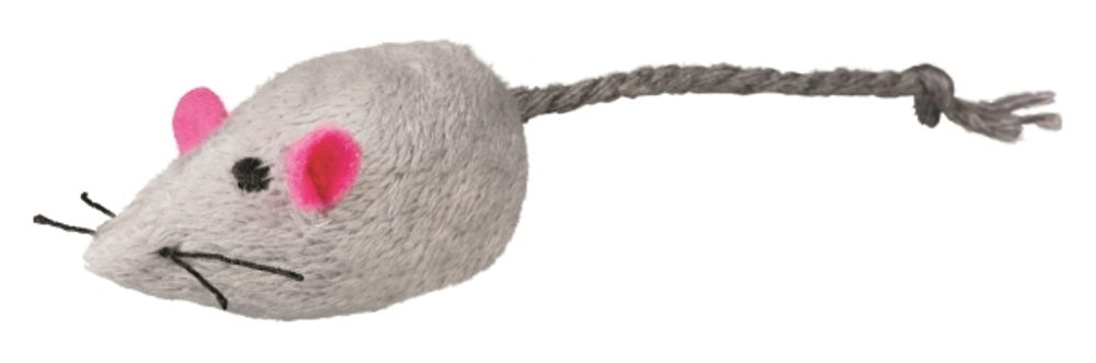 Набор игрушек "Мышки с колокольчиком", плюш,  160 шт., 5 см, Trixie