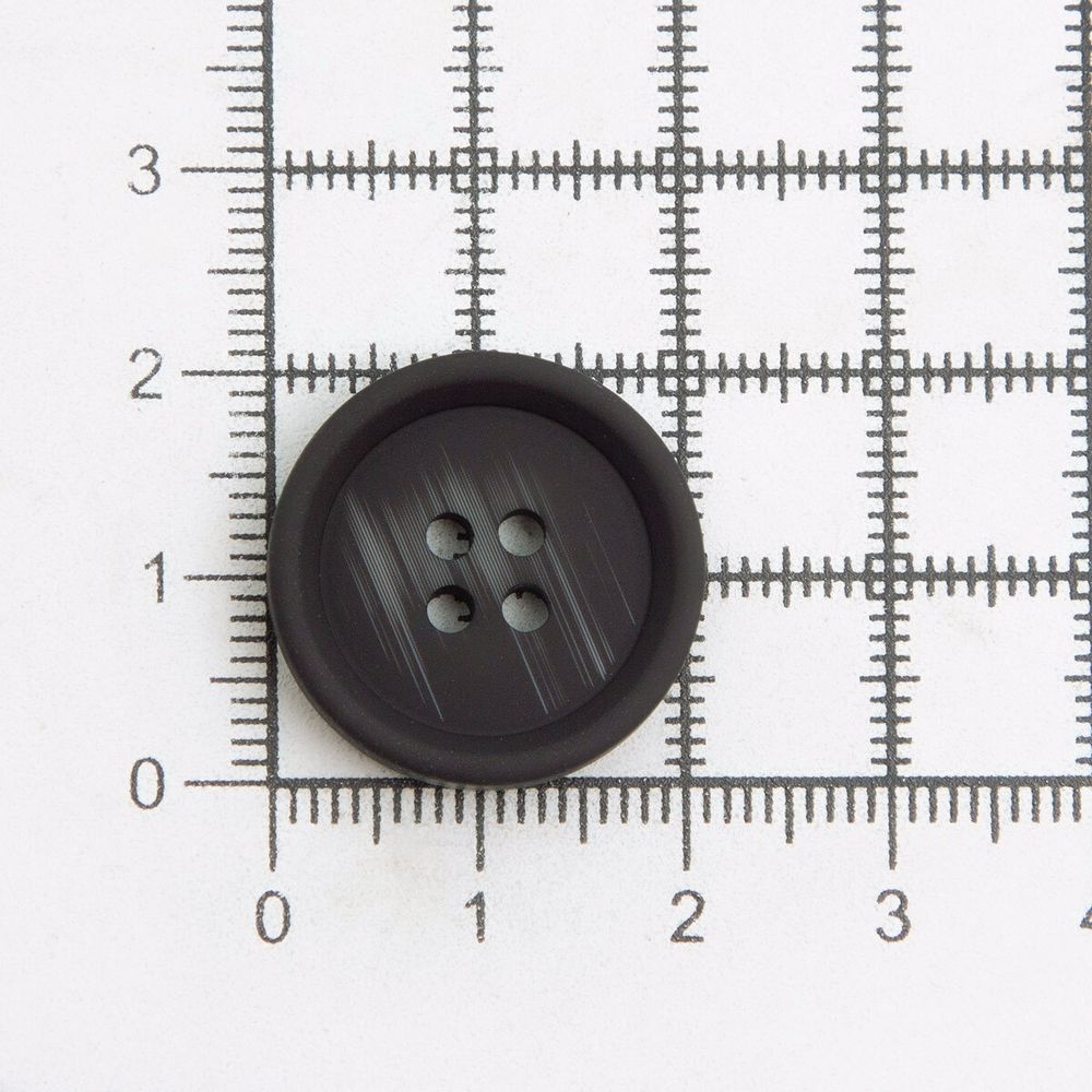 Пуговицы 4 прокола 34L=21 мм, (Black (черный)), 24 шт, 613989-2