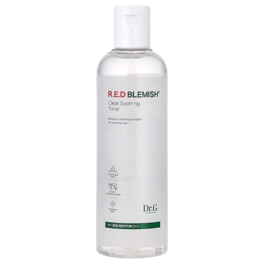 Dr. G, RED Blemish®, чистый успокаивающий тонер, для чувствительной кожи, 300 мл (10,14 жидк. унции)