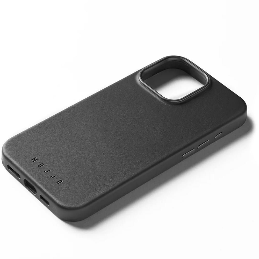 Чехол Mujjo Leather Case - iPhone 16 Pro Max - Magsafe Compatible - Black
