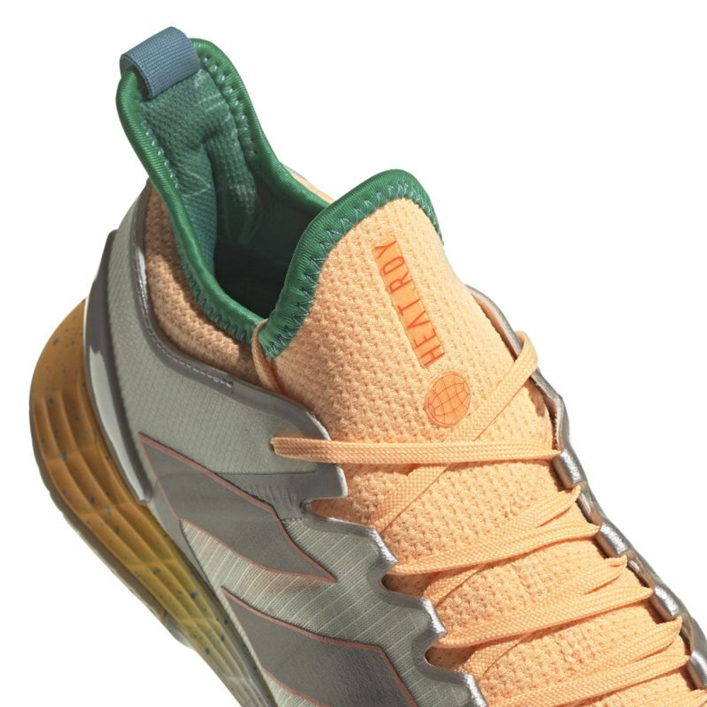 Мужские кроссовки теннисные Adidas Adizero Ubersonic 4 M Heat - off white/taupe metallic/acid orange