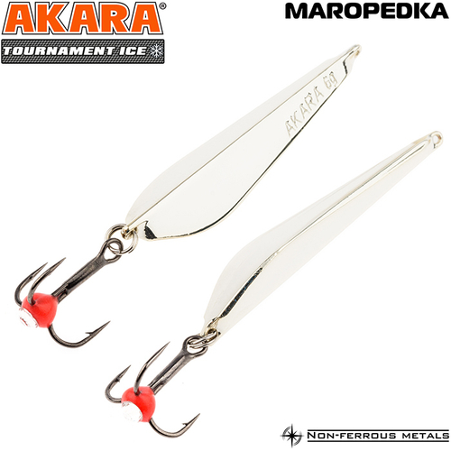 Блесна зимняя Akara Tournament Ice Maropedka 100 18 гр. Sil